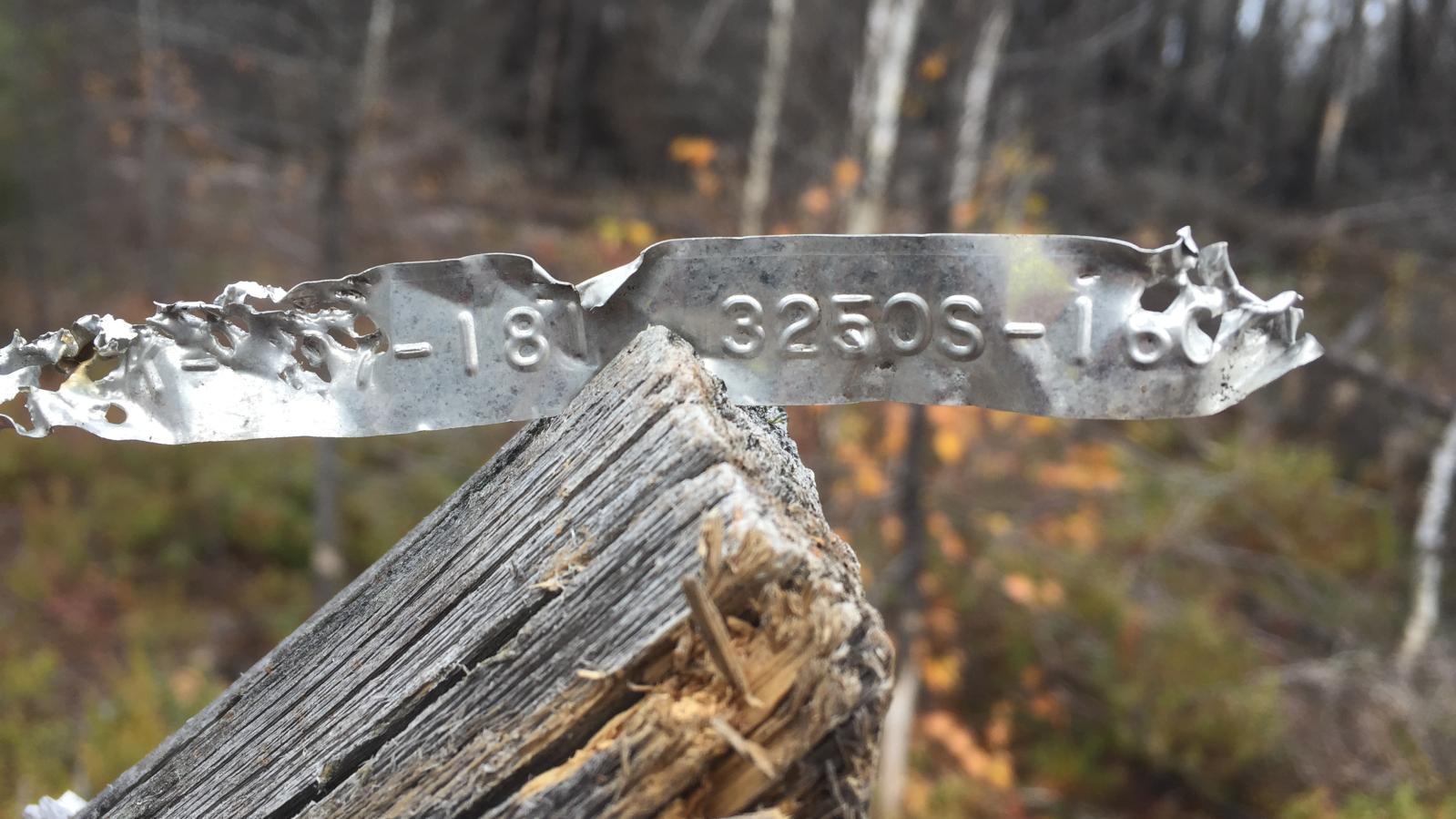 Eagle Plains Mineral Exploration Project Drill Core Box Tag